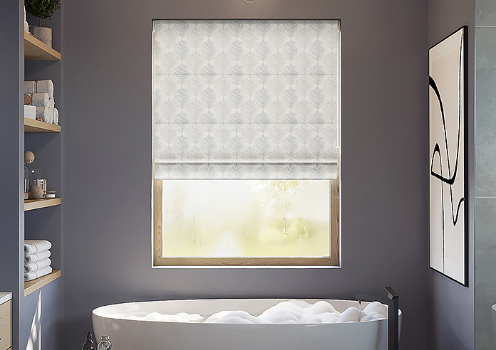 Gentle Palm, Stone - Twist&Fit Roman Blind - Image 3